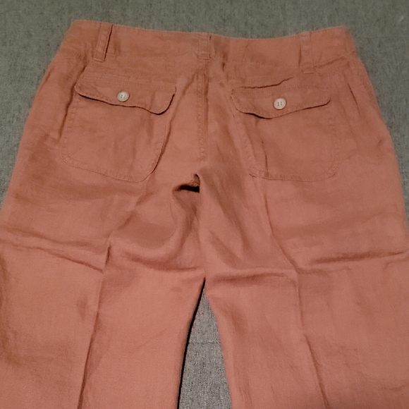 Victorias Secret London Jean Linen Pant - Patcholi Rose Sz 2 - Picture 7 of 10
